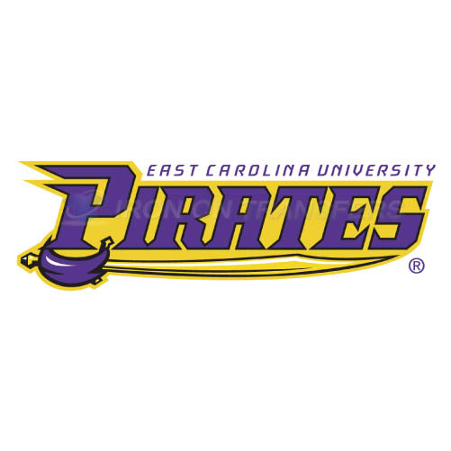 East Carolina Pirates Logo T-shirts Iron On Transfers N4315